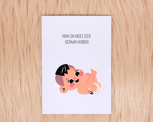 Amai da moet zeer gedaan hebben