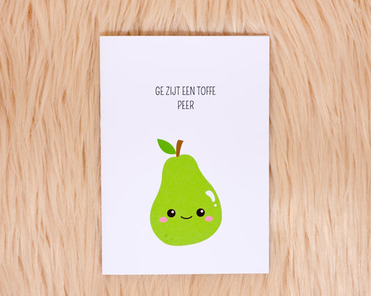 Ge zijt een toffe peer