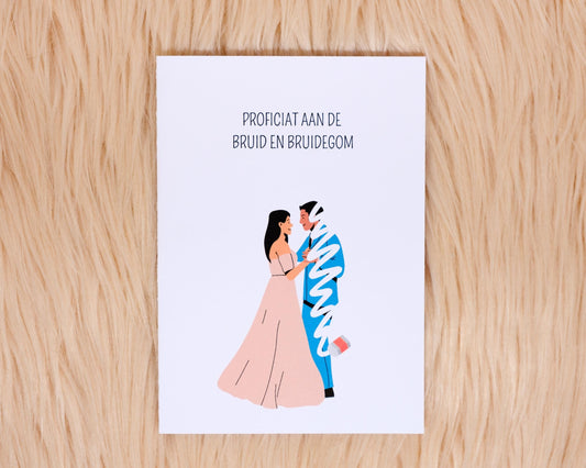 Proficiat aan de bruid en bruidegom