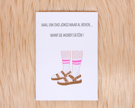 Haal uw dad jokes maar al boven... Want ge wordt er één!