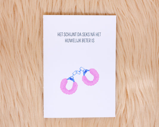 Het schijnt da seks nà het huwelijk beter is