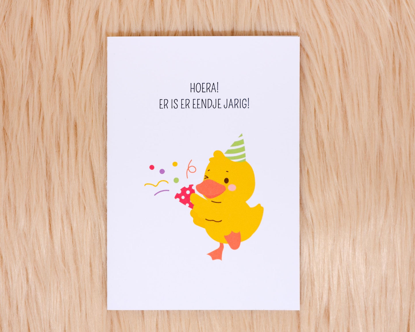 Hoera! Er is er eendje jarig!